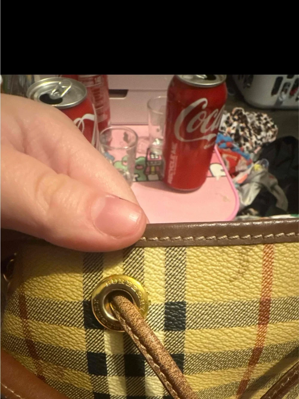 Burberry haymarket Lornel bag
